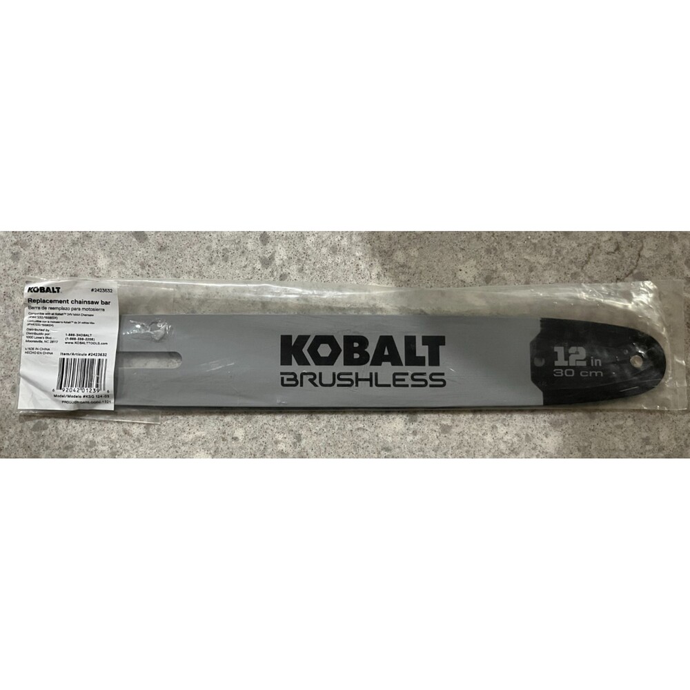 Kobalt 12" Chainsaw Bar - Brushless 30cm   Model #KSG 124-03 - NEW    F